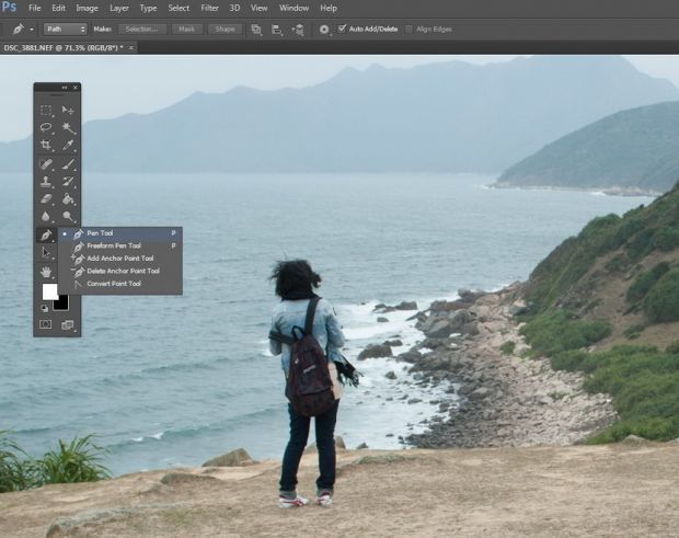 Photoshop 技巧︰迅速移除路人的Fill 功能 (填充 后期技巧 ps )