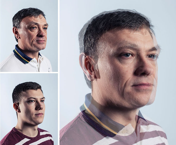 Photographer Blends Portraits of Fathers and Sons to Show Genetic Similarities jpeg 5