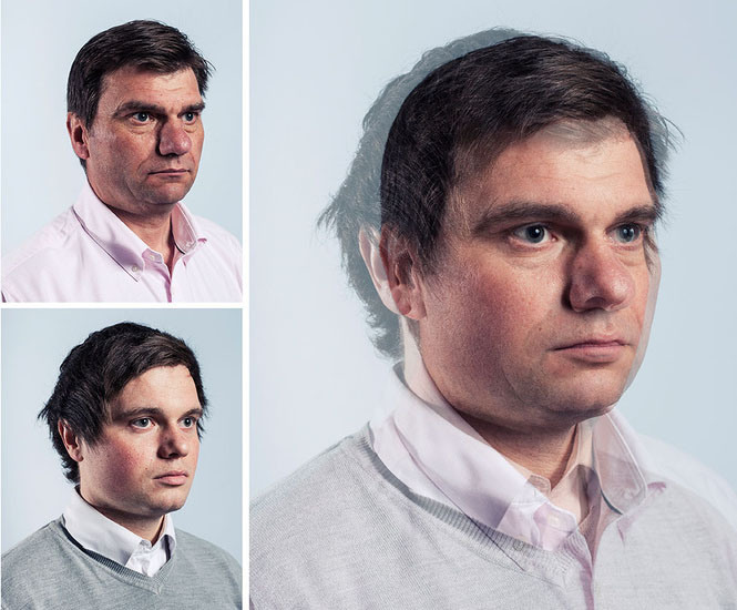 Photographer Blends Portraits of Fathers and Sons to Show Genetic Similarities jpeg 6