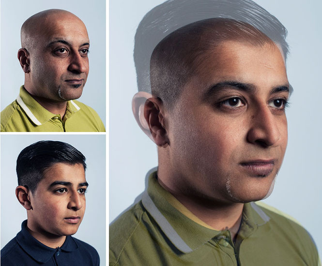 Photographer Blends Portraits of Fathers and Sons to Show Genetic Similarities jpeg 4