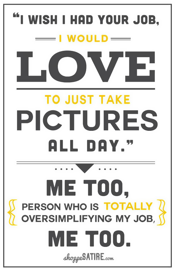 funny photographer posters 4 Sarcastic Posters Show the True Life of a Photographer